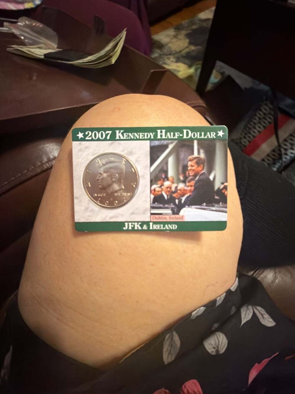 2007 Kennedy Half-Dollar JFK & Ireland Collectible Display Card